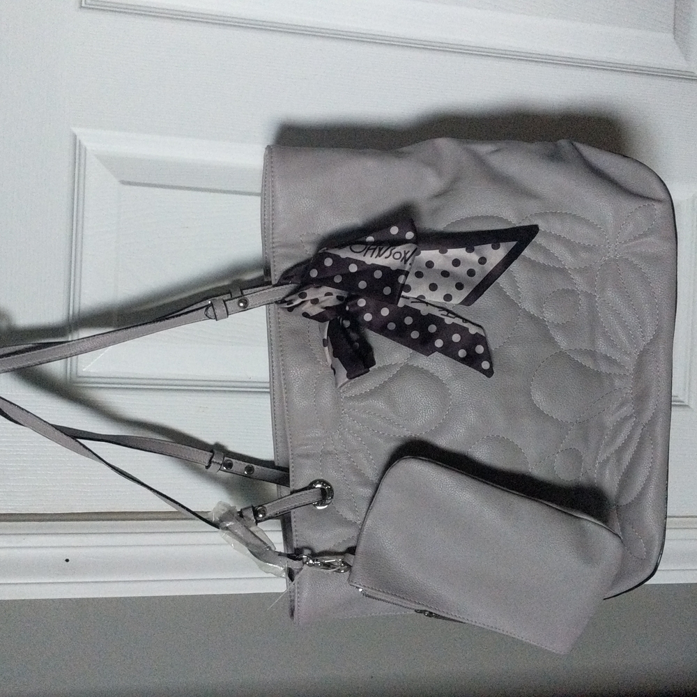 Betsey Johnson Gray Tote Bag